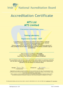 MTS Ltd  120T Cert thumbnail
