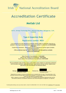 Metlab Ltd 9031 Cert thumbnail