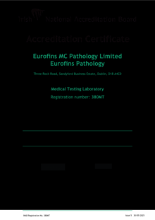 Eurofins MC Pathology  380MT Cert thumbnail