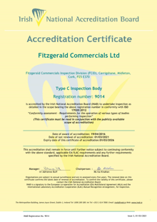 Fitzgerald Commercials Ltd 9014 Cert thumbnail