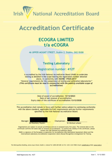 ECOGRA LIMITED  412T Cert thumbnail