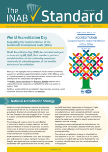 INAB Newsletter Summer 2021 thumbnail