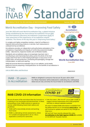 INAB Newsletter Summer 2020