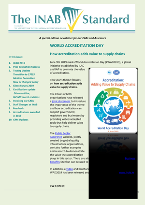 INAB Newsletter Spring 2019