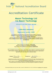 Mason Technology Ltd  43C Cert thumbnail