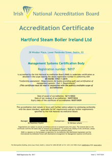 Hartford Steam Boiler Ireland Ltd  5017 Cert thumbnail